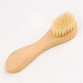 mini brosse faciale en bois de cheveux de haute qualité